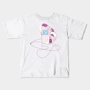Music collector (pink) Kids T-Shirt